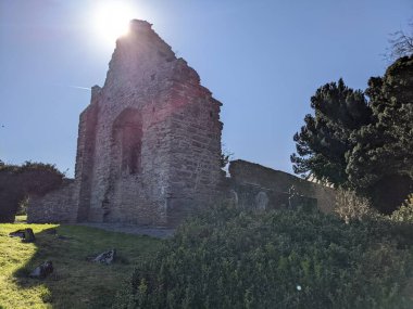 Moone Lisesi yakınlarındaki mezarlık, İrlanda Cumhuriyeti 'ndeki Kelt mirası binası.
