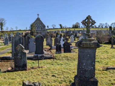 En Kutsanmış Üçlü Kilise Mezarlığı, Moone, Kildare, İrlanda