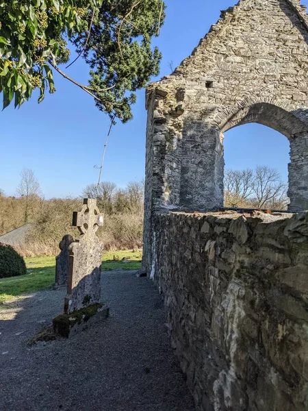 Moone High Cross Edificio Del Patrimonio Celta República Irlanda — Foto de Stock