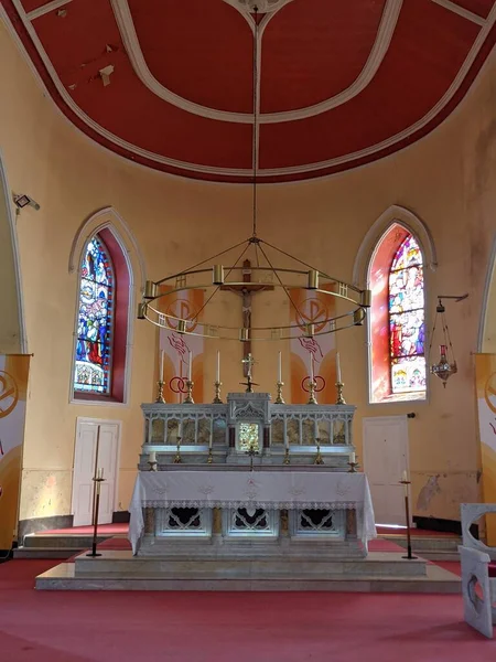 圣三一教堂的内部 Moone Kildare Ireland — 图库照片