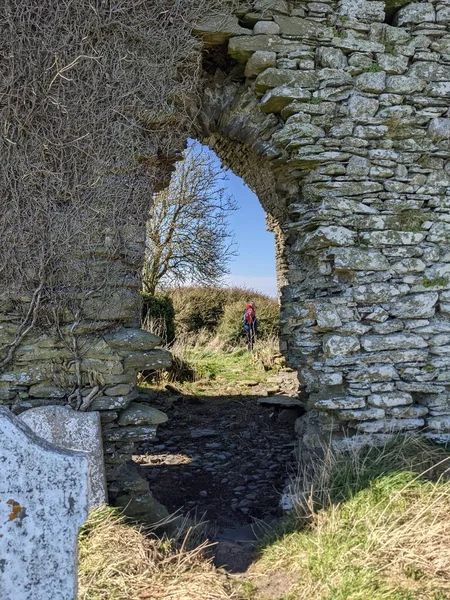 Ruins Killelan Fortified Church Kildare — Stock Photo, Image