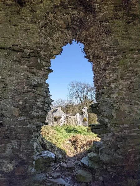 Руины Укреплённой Церкви Киллелан — стоковое фото