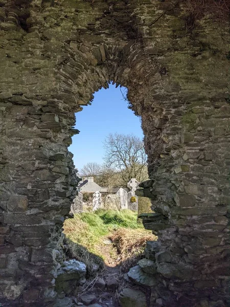 Ruinas Iglesia Fortificada Killelan Kildare — Foto de Stock