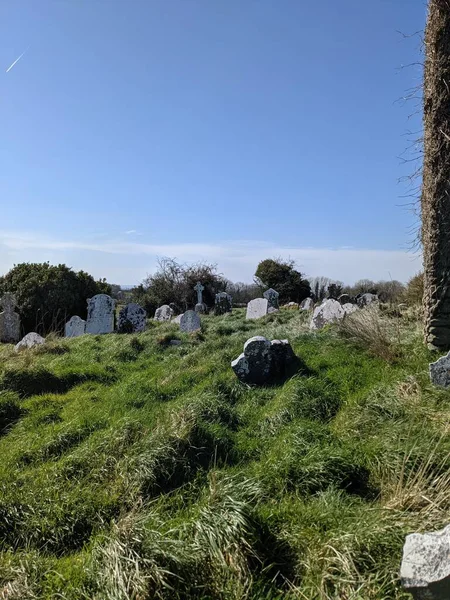 キルラン要塞化教会墓地中世初期アイルランド — ストック写真