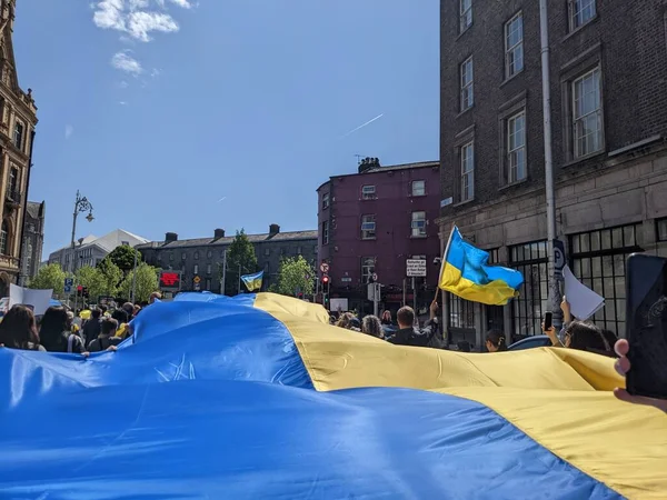 Dublin Ireland May 2022 Protest Russian Invasion Ukraine — Stockfoto