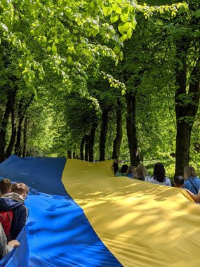 Dublin, İrlanda - 8 Mayıs 2022: Rus istilasına karşı protesto.