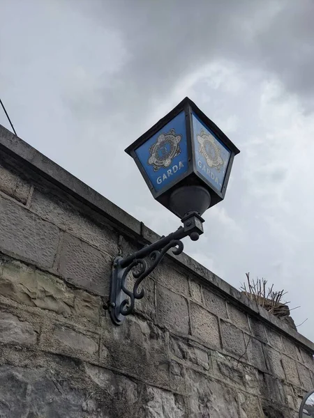 Vieux Lampadaire Sur Toit Bâtiment — Photo