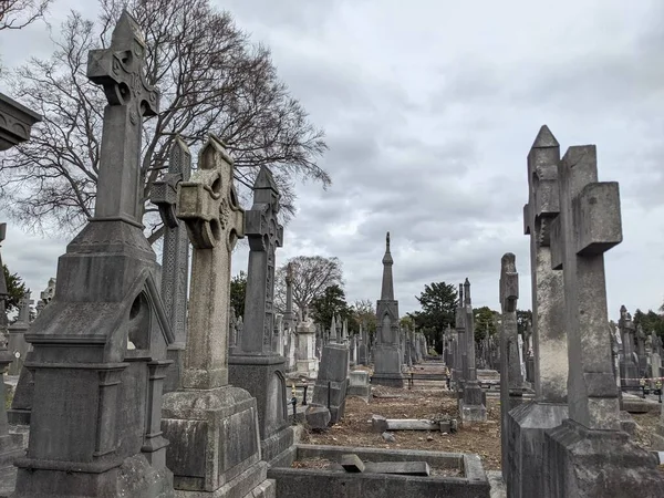 Glasnevin Cemetery Μεγαλύτερο Νεκροταφείο Του Δουβλίνου Ιρλανδία — Φωτογραφία Αρχείου