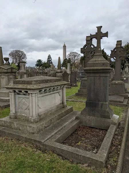 Кладбище Гласневин Крупнейшее Кладбище Дублина Ирландия — стоковое фото