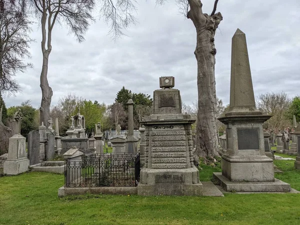 Glasnevin Cemetery Μεγαλύτερο Νεκροταφείο Του Δουβλίνου Ιρλανδία — Φωτογραφία Αρχείου