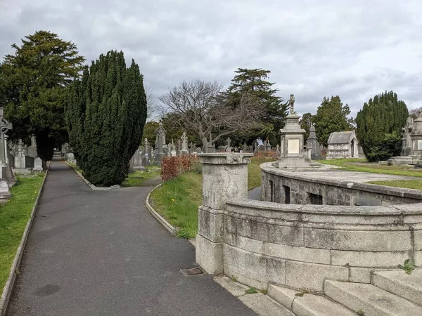 Glasnevin Cemetery Μεγαλύτερο Νεκροταφείο Του Δουβλίνου Ιρλανδία — Φωτογραφία Αρχείου