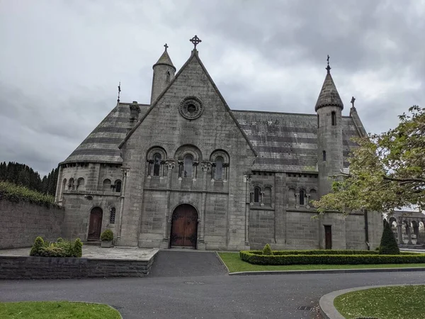 Kostel Glasnevinském Hřbitově Největší Hřbitov Dublinu Irsko — Stock fotografie