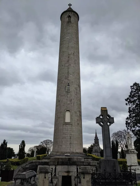 Dublin Rlanda Nın Büyük Mezarlığı Olan Glasnevin Mezarlığı Ndaki Yüksek — Stok fotoğraf