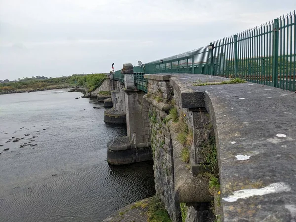 Vista Del Puente Ferroviario Sobre Río — Foto de Stock