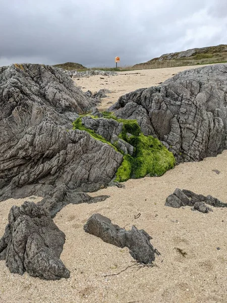 Deniz taşlarının taş dokusu.