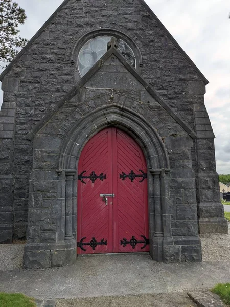 Carved Limestone Chapel Bohermore Cemetery Galway — Stok fotoğraf