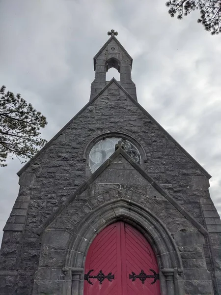Carved Limestone Chapel Bohermore Cemetery Galway — Stock Fotó