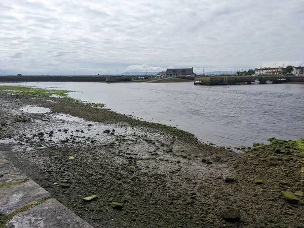 Widok Rzekę Corrib Miasto Galway Irlandia — Zdjęcie stockowe