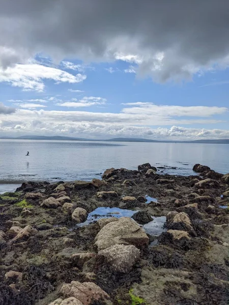 View Rocky Coast Sea Sky — Stock fotografie