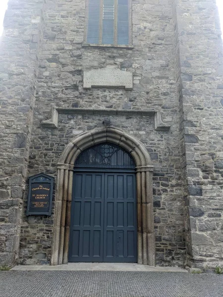 Entrance Audoen Church Dublin City Ireland — Stok fotoğraf