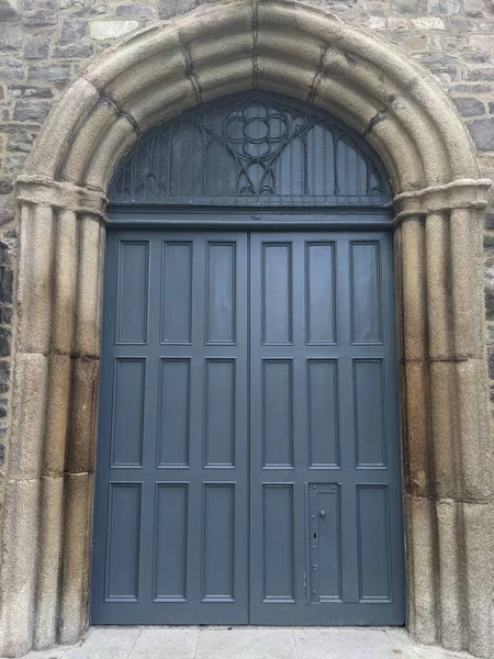 Entrance Audoen Church Dublin City Ireland — Stok fotoğraf