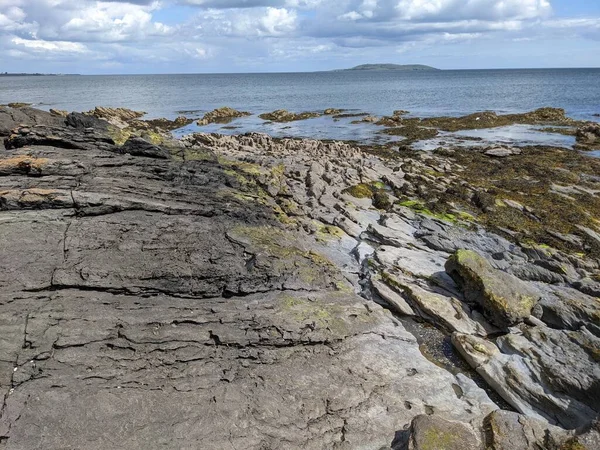 View Rocky Coast Sea Sky — Foto de Stock