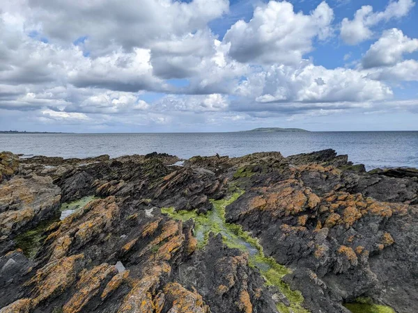 View Rocky Coast Sea Sky — ストック写真