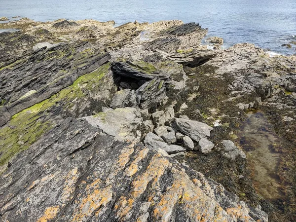 View Rocky Coast Sea — Φωτογραφία Αρχείου