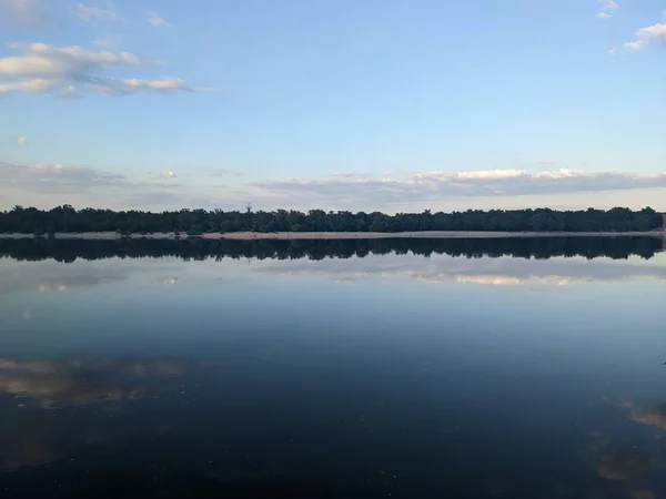 Blick Auf Den Fluss Dnipro Kyiw Ukraine — Stockfoto