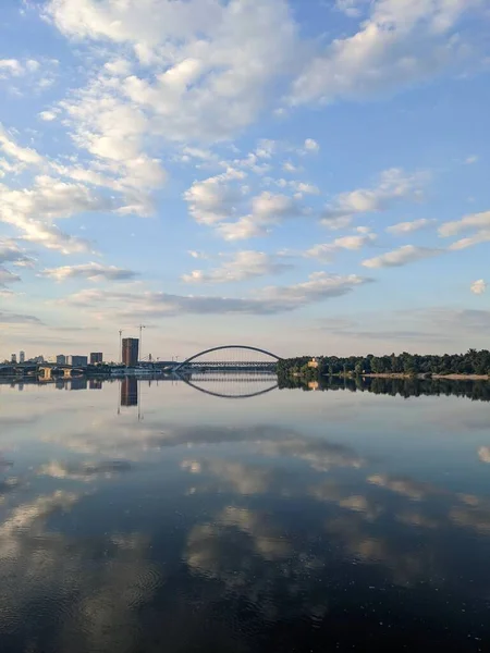 Вид Реку Днепр Киеве Украина — стоковое фото