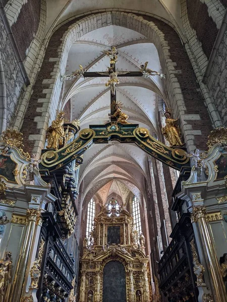 Interior Church Krakow Poland — 图库照片
