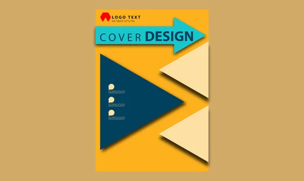 Abstrato Design Capa Capa Abstrato Folheto Capa Livro Moderno Relatório — Vetor de Stock