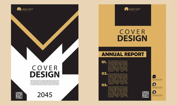 Brochura Empresa Capa Design Capa Abstrata Brochura Capa Livro Moderno — Vetor de Stock