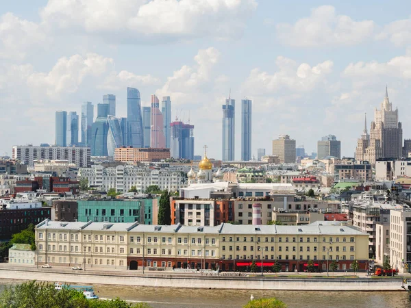 Moscú Rusia Junio 2021 Vista Panorámica Parte Histórica Moscú Edificio — Foto de Stock