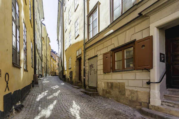 Stockholm Zweden Juli 2017 Smalle Straatjes Het Historische Deel Van — Stockfoto