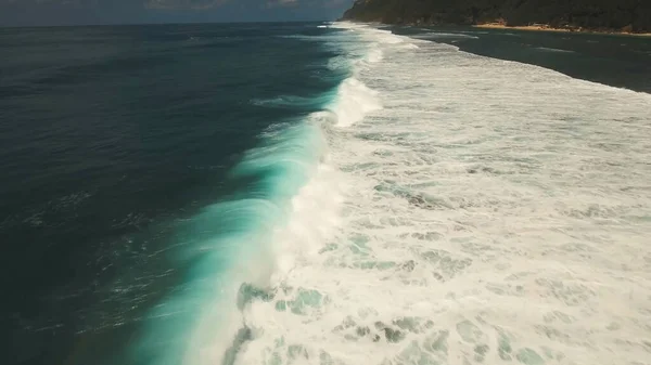 Surf Ola Oceánica Gira Foto Desde Una Altura — Foto de Stock