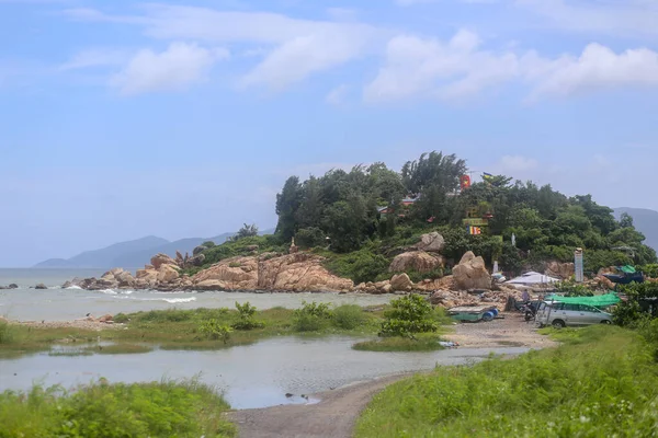 Pohled Ton Pagodu Ostrově Město Nha Trang Provincie Khanh Hoa — Stock fotografie