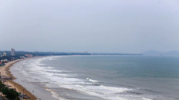 Вид Воздуха Длинный Пляж Городе Вунг Тау Вьетнам — стоковое фото