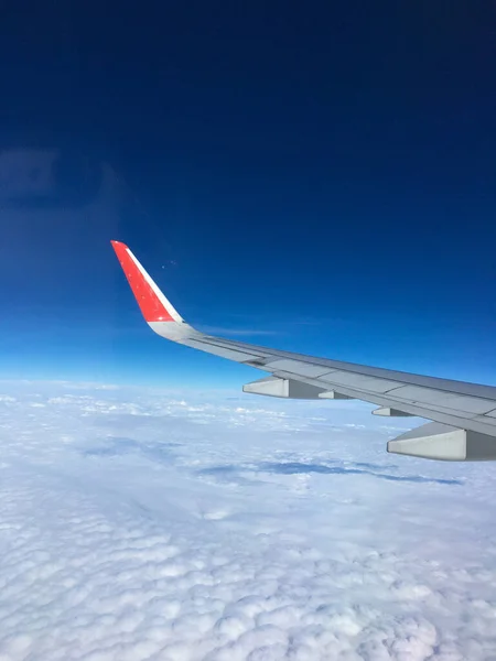 Sky View Plane Window — Fotografia de Stock