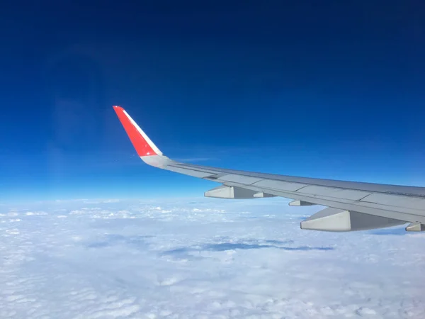 Sky View Plane Window — Fotografia de Stock