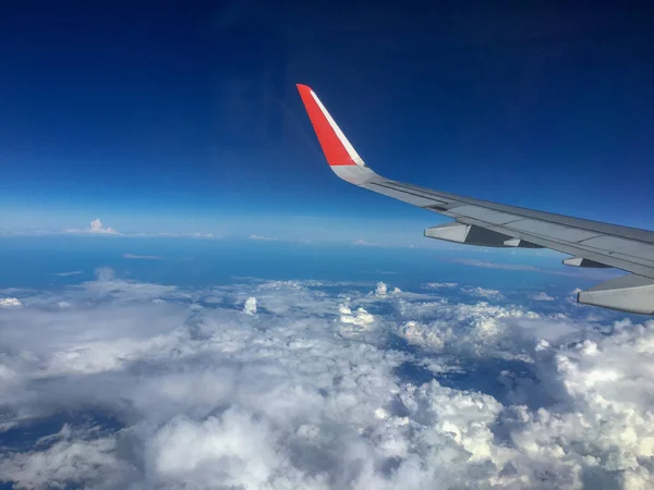 Sky View Plane Window — Fotografia de Stock