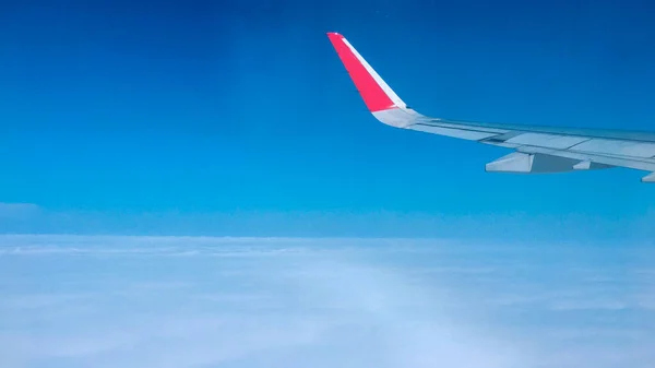 Sky View Plane Window — Stockfoto