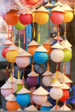 Lanterns decorate the mid-autumn festival in Ho Chi Minh Lantern Street Luong Nhu Hoc