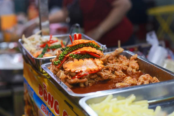 Sour Spicy Boneless Lemon Chicken Feet Thi Street Food Chi — Stock Photo, Image