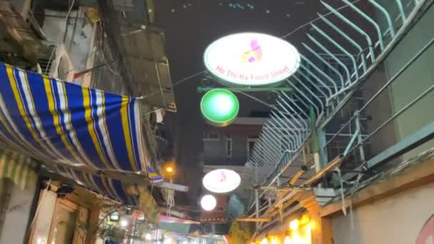 Scena Dello Street Food Chi Minh City Vietnam — Video Stock