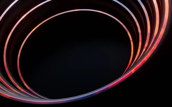 Темно Волновой Круг Градиентный Свет Светящийся Абстрактный Геометрический Узор Обои — стоковое фото