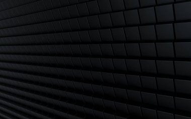 koyu lüks kare şekilli soyut arkaplan 3D görüntüleme