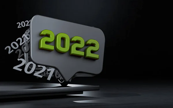 Happy New Year 2022 Fundaluri Întunecate Modă Pentru Branding Banner — Fotografie, imagine de stoc