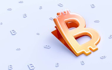 Sosyal afiş web şablonu için şifreleme işareti beyaz arkaplan 3d oluşturma kavramı