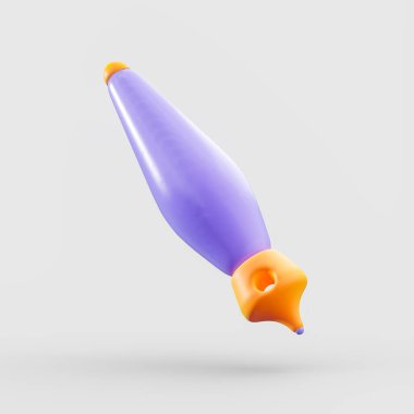 Web sitesi ui simgesi için beyaz arkaplandaki 3d görünüm simgesini oluştur